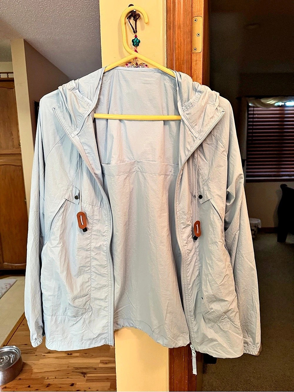 Hooded Utility Jacket in Blue Like New
